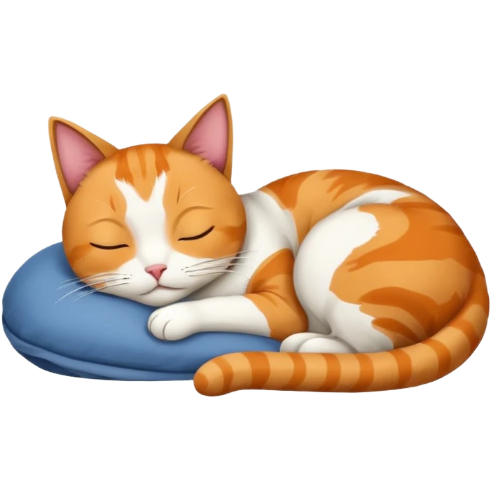 Cálcico cat sleeping  emoji