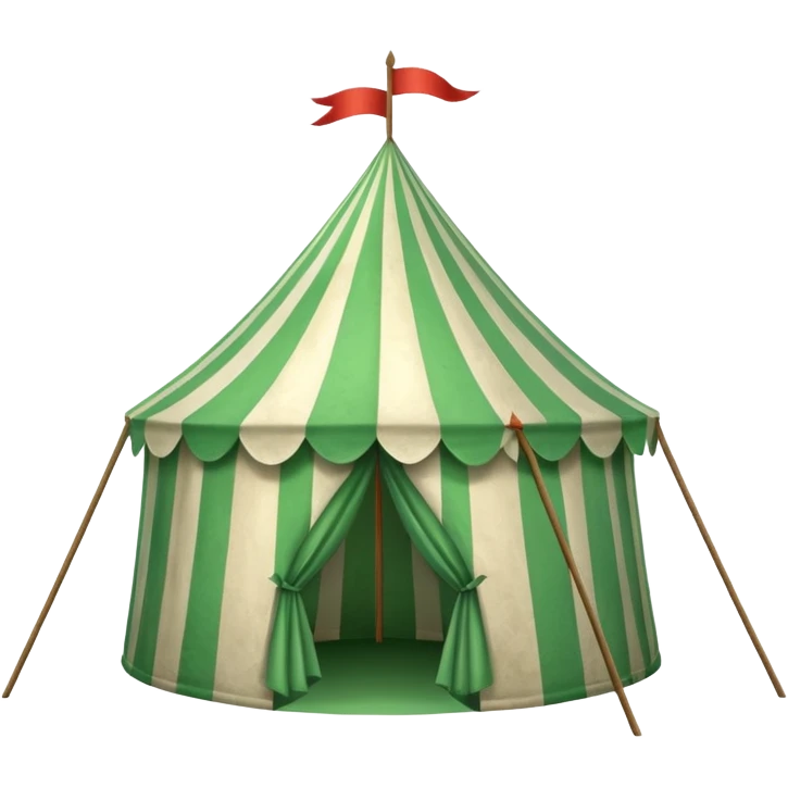 green carnival tent emoji