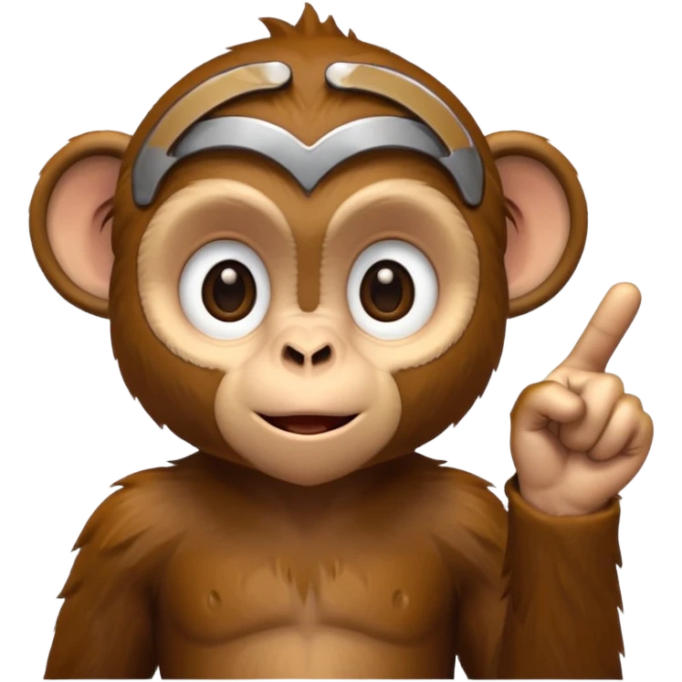 monkey pointing at me emoji
