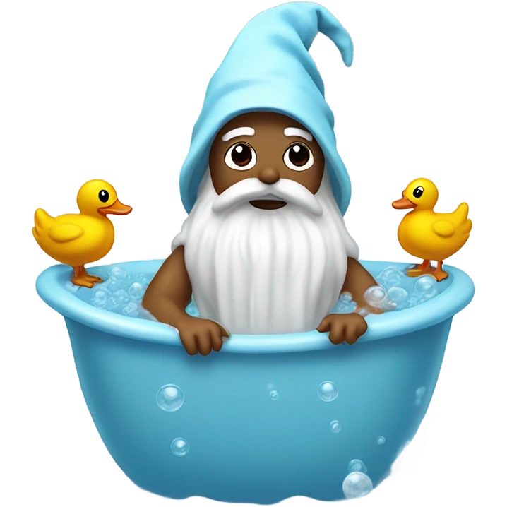 Wizard in a bath emoji