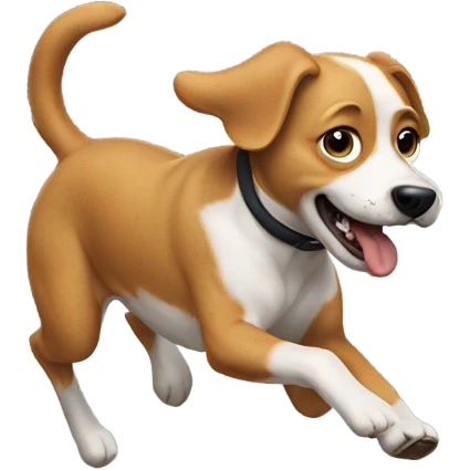 Dog running away emoji