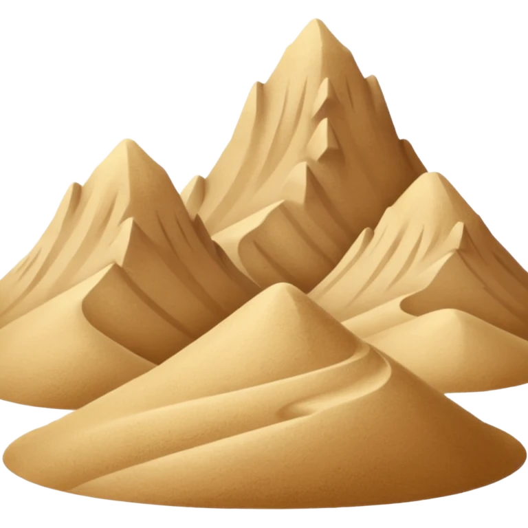 sand mountains emoji