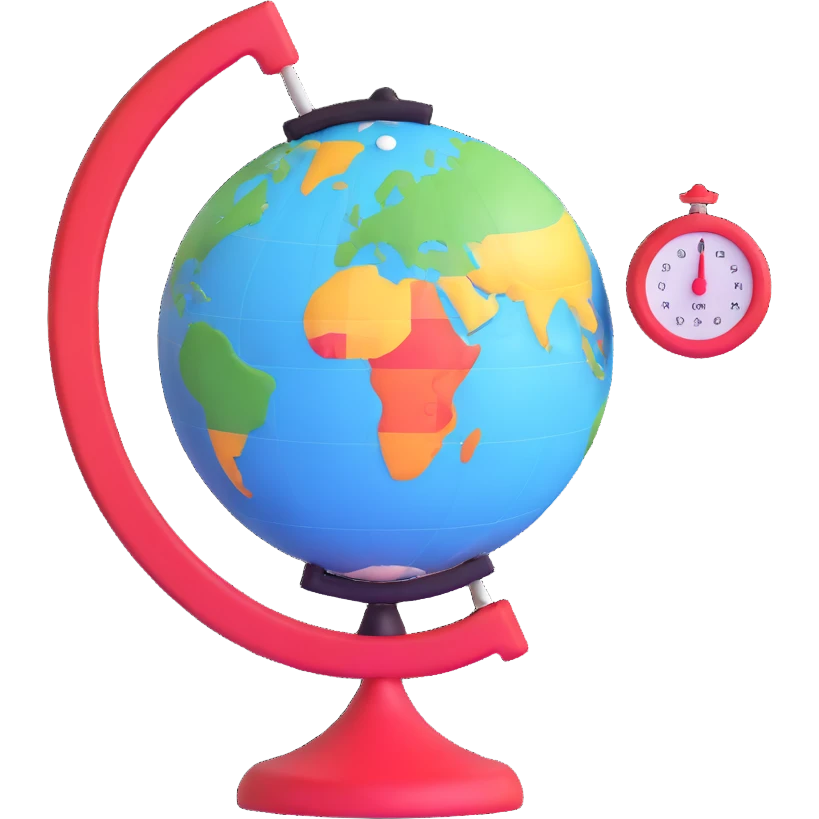 globe with a thermometer emoji