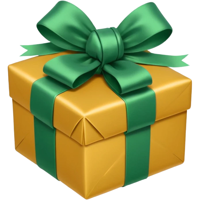 a green (#00ff33) christmas gift. emoji