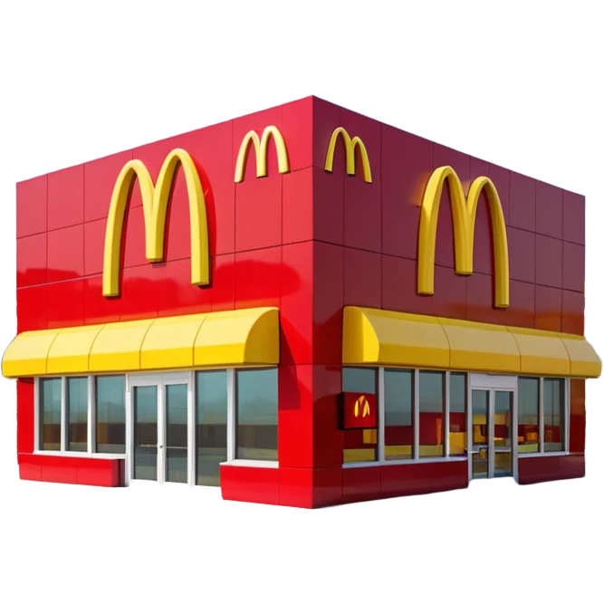 3d McDonald's building emoji