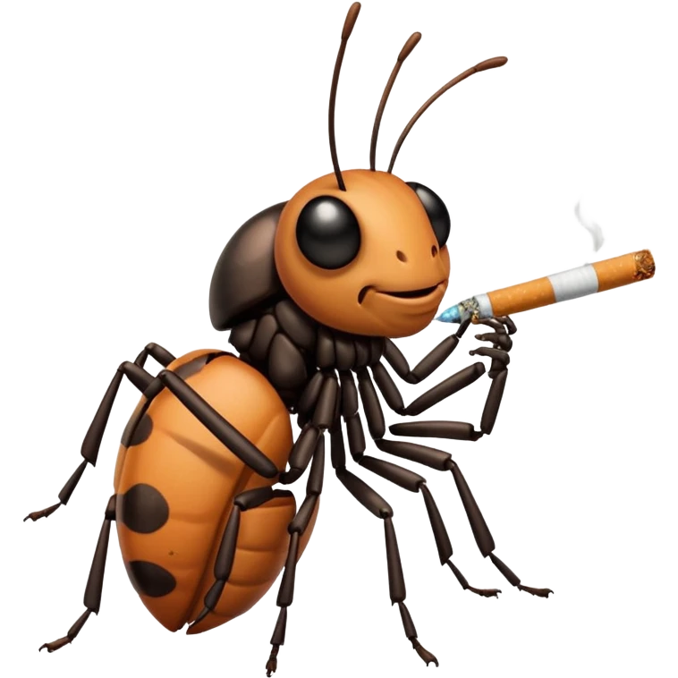 bug smoking cigarettes  emoji
