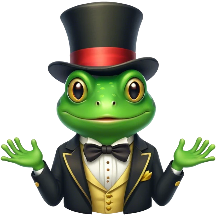 Magician frog emoji