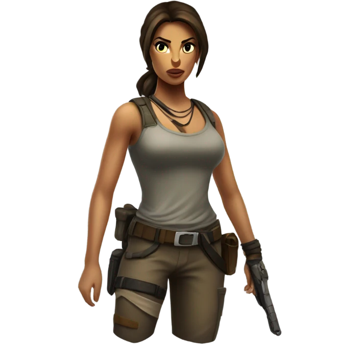 Lara Croft emoji