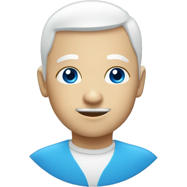A blue circle with white thick inside it emoji