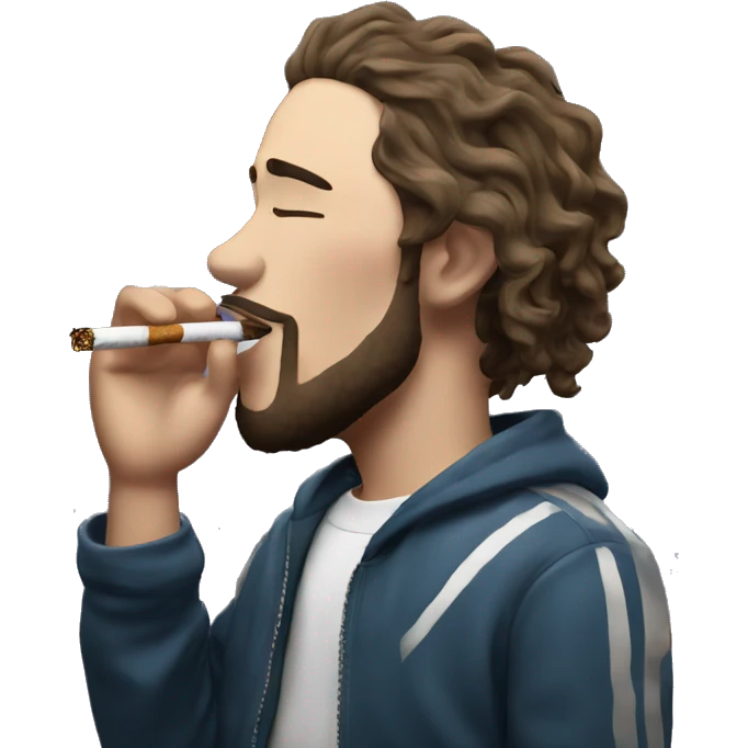 Post Malone smoking a cigarette  emoji