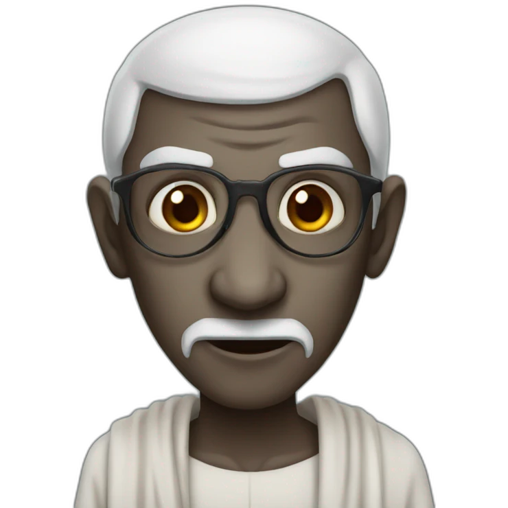 gandhi vampire emoji