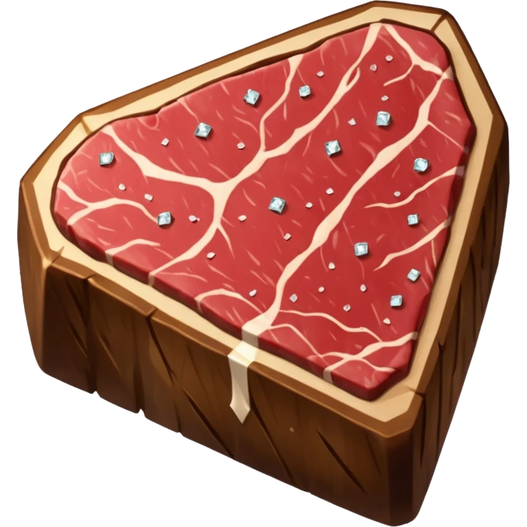 алмазный стейк, no background emoji