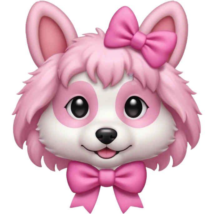 pink girly dog emoji