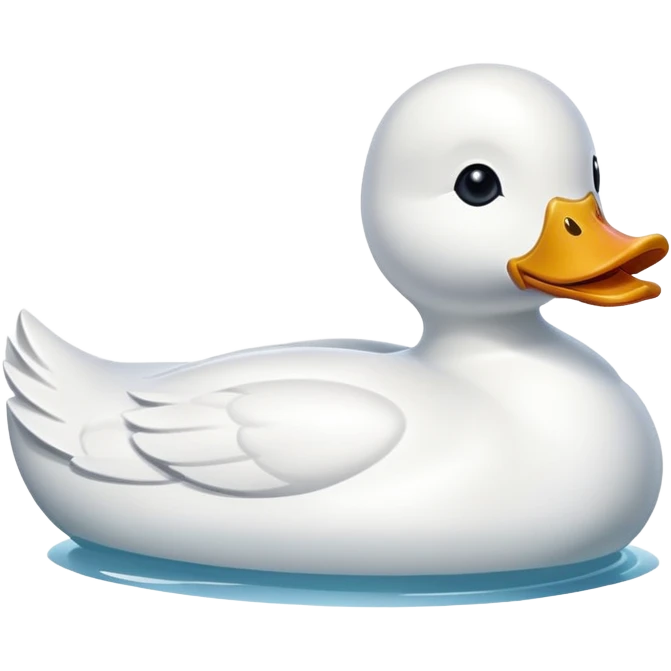white duck-shaped boat emoji