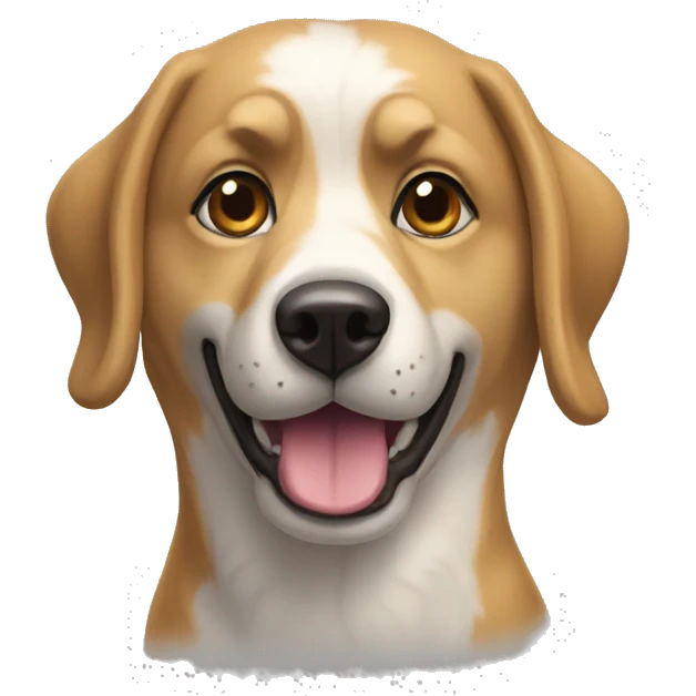Un chien fou emoji