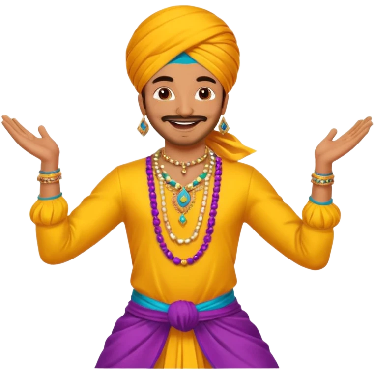 bhangra dancer emoji
