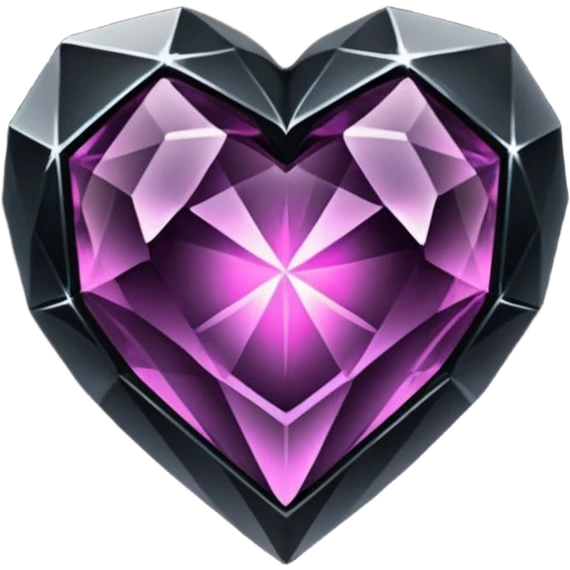 heart with gothic dark crystal emoji