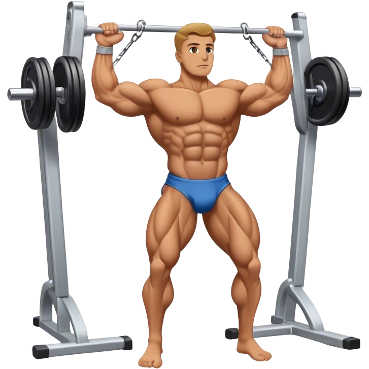 standing bodybuilder hip abduction cable machine exercise emoji