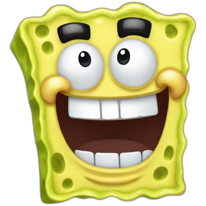 Spongebob laughing emoji