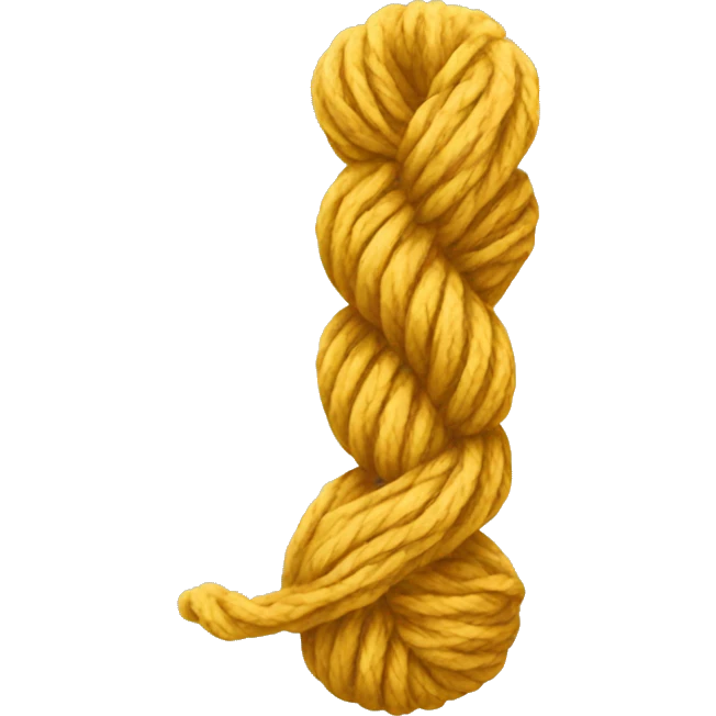 Gold yarn emoji