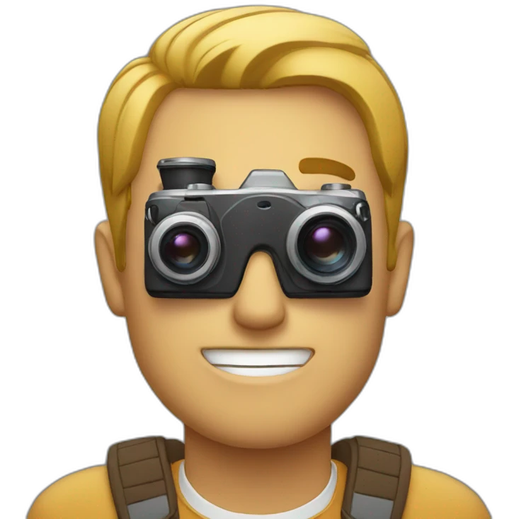 Man with a camera emoji