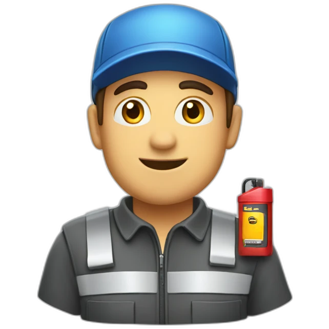 Car battery delivery guy  emoji