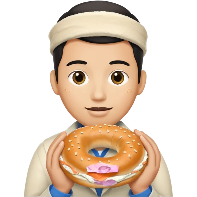 İnsan simit karışım emoji