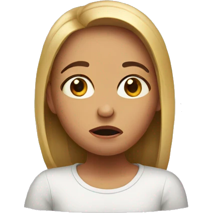 Confused girl emoji