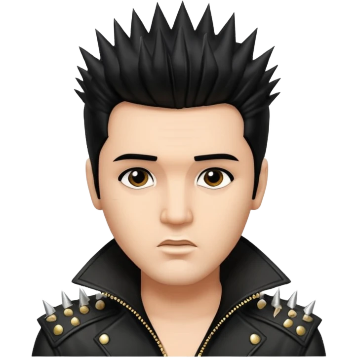 элвис пресли с панк причёской ирокезом emoji