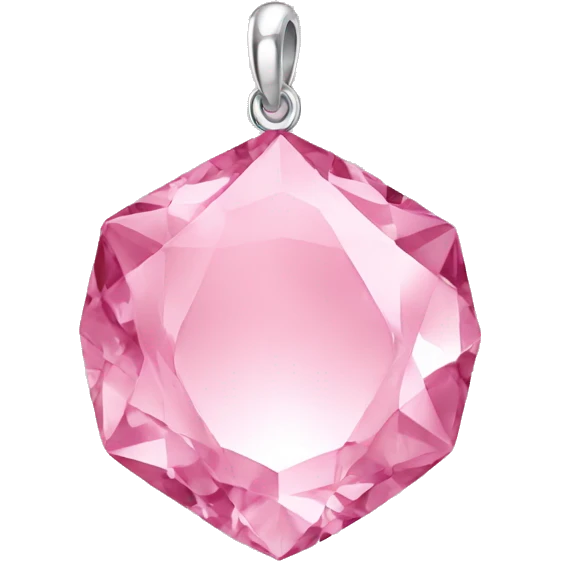 Light pink crystal charm emoji