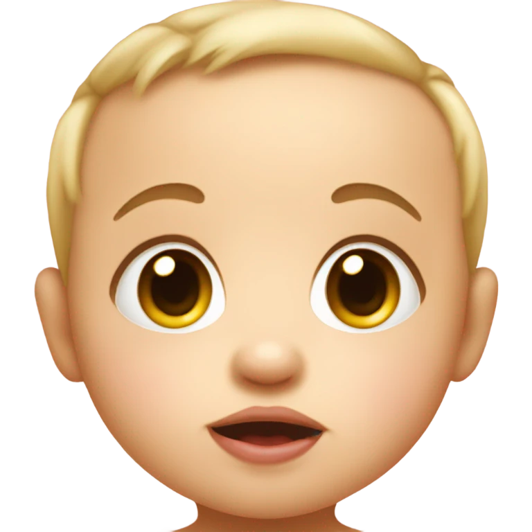 cute baby with big cheeks emoji