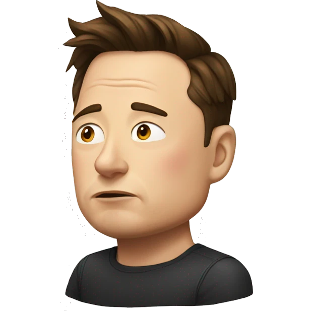 very sad elon musk emoji