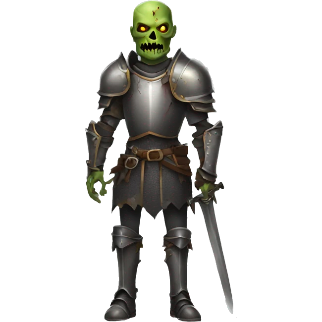 zombie knight full length emoji