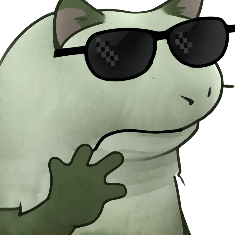 Cat with sunglasses emoji