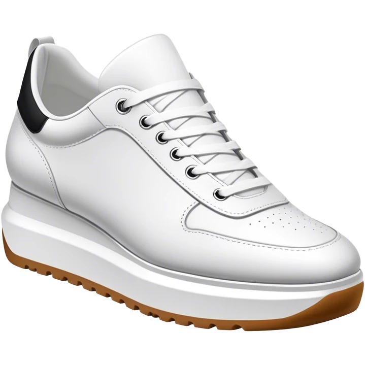 White sneaker platform shoes emoji