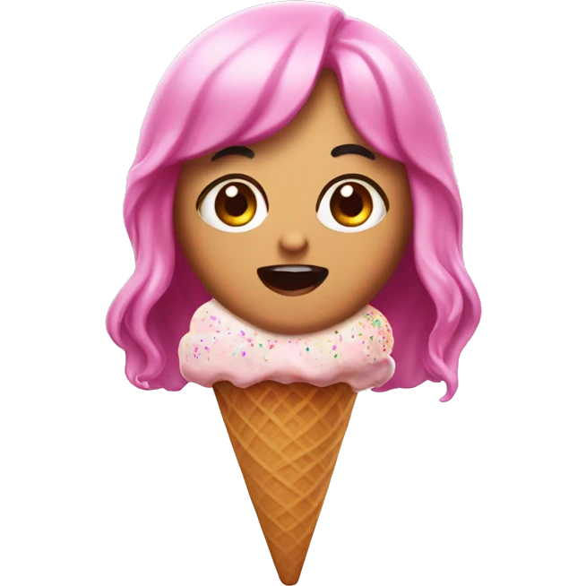 Lisa de Blackpink ice cream emoji