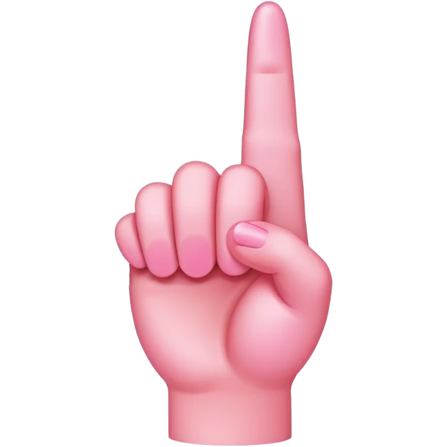 Pink middle finger  emoji
