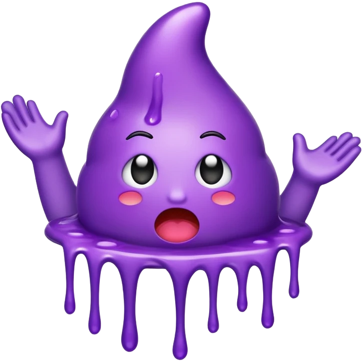 Emoji throwing up purple stuff emoji