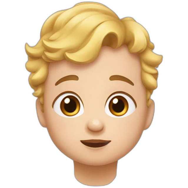 Bébé qui dit coucou emoji
