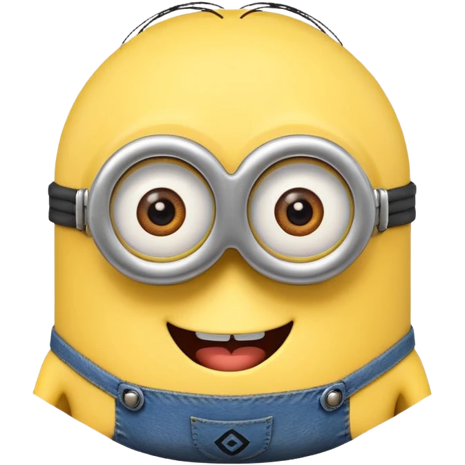 minion with one eye emoji, fun and bold emoji