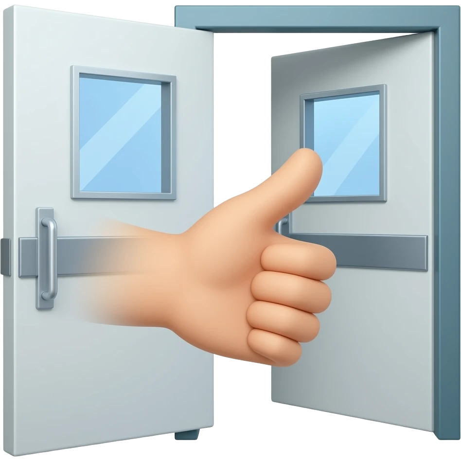 Open hospital door emoji