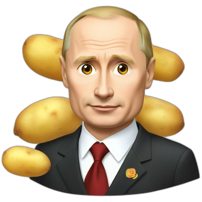 Putin and potato emoji