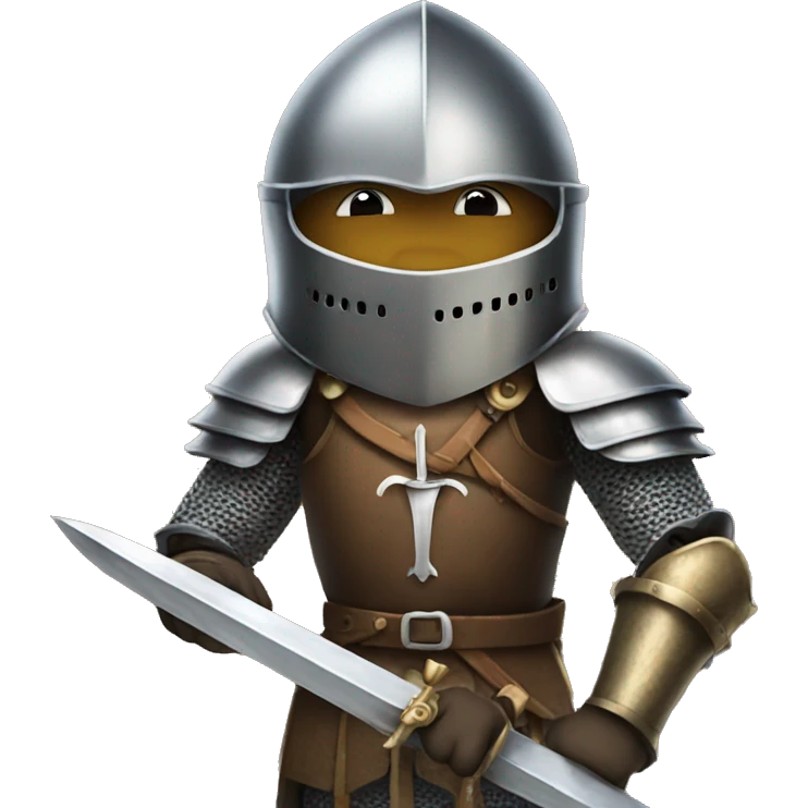 A knight holding a sword  emoji