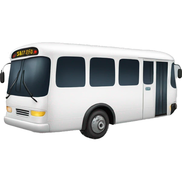 White bus emoji