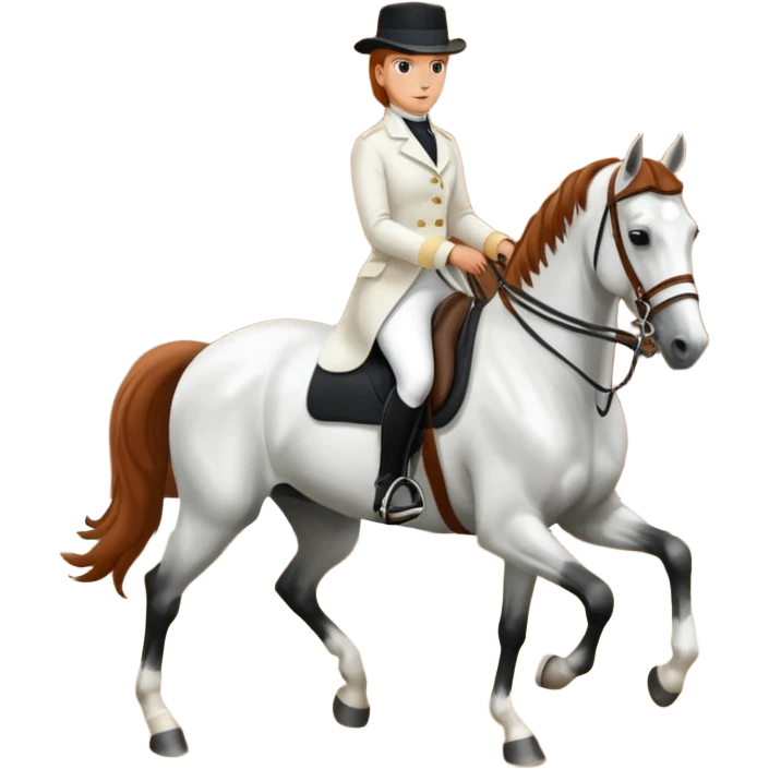 lipizzaner horse & rider emoji