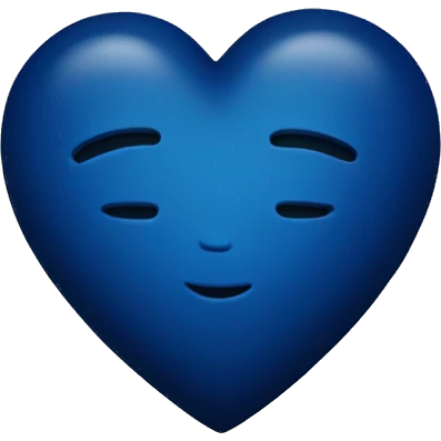 Dark blue heart emoji