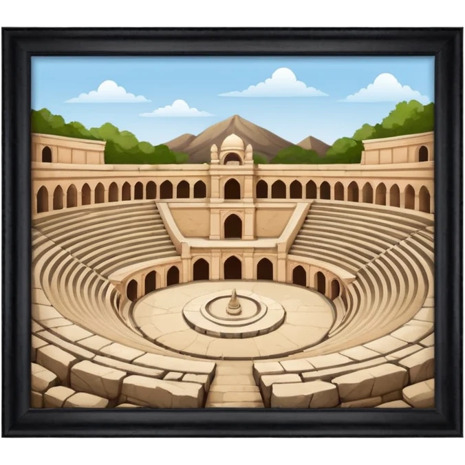 public amphitheater 16th century india emoji