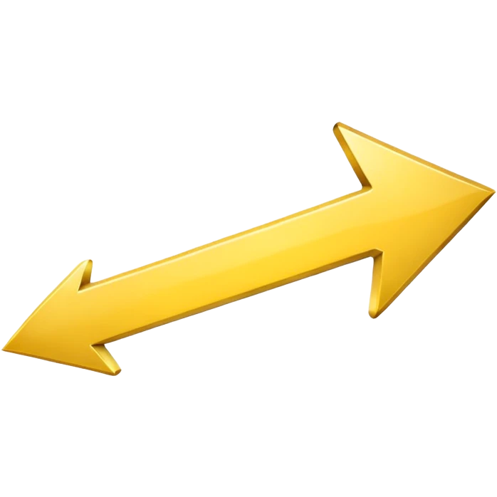 A simple yellow skinny (#EBAA3C) arrow pointing to the right emoji