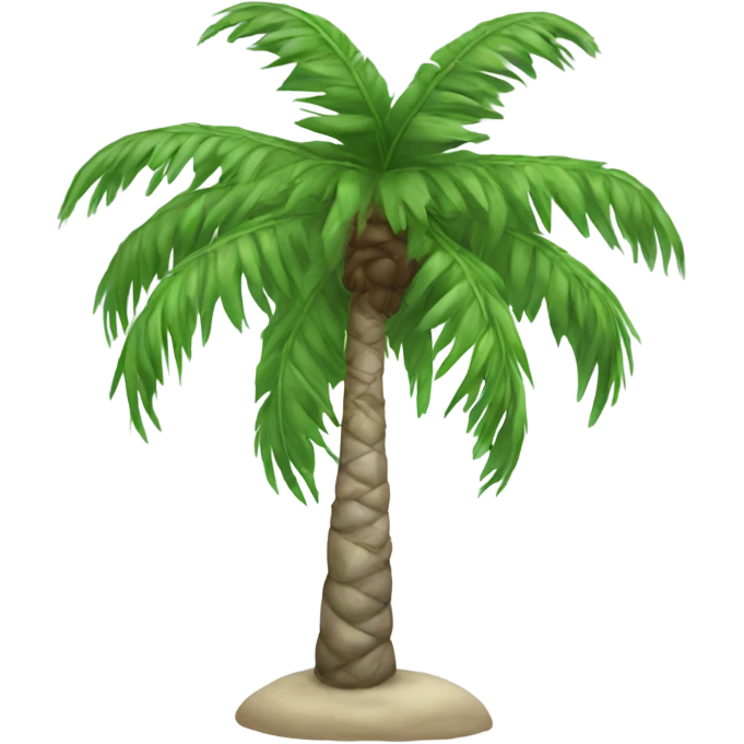 white palm tree emoji