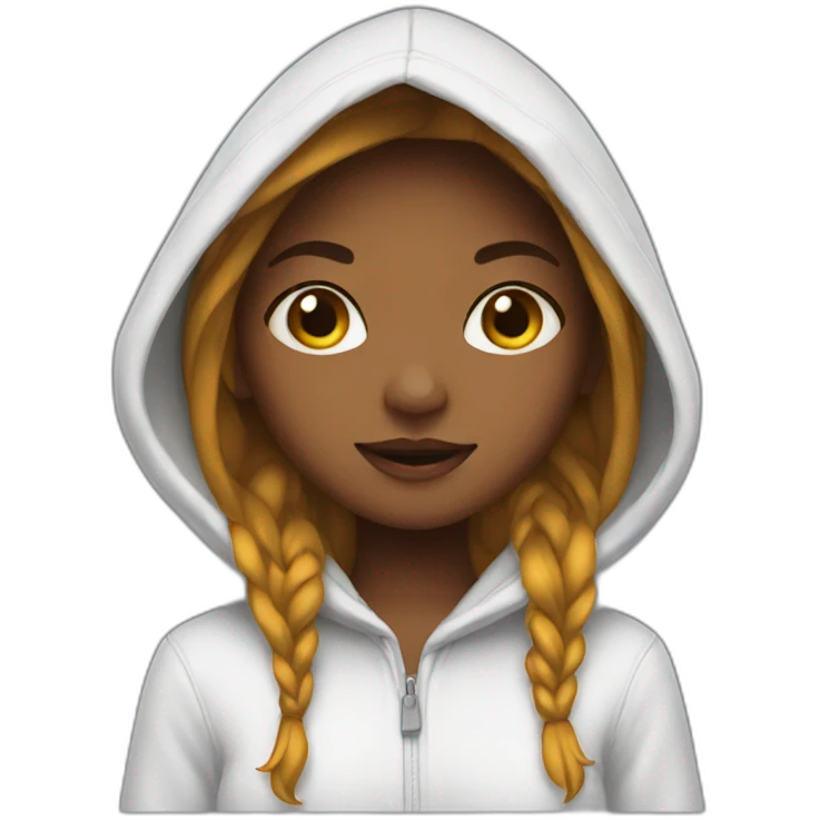 girl in a hood emoji